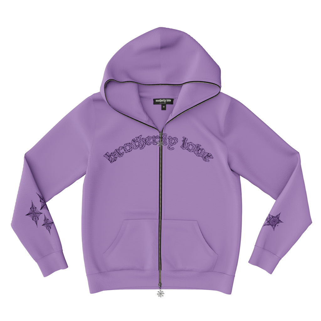 BL WEBSTAR FULL ZIP HOODIE (PURPLE/BLACK)