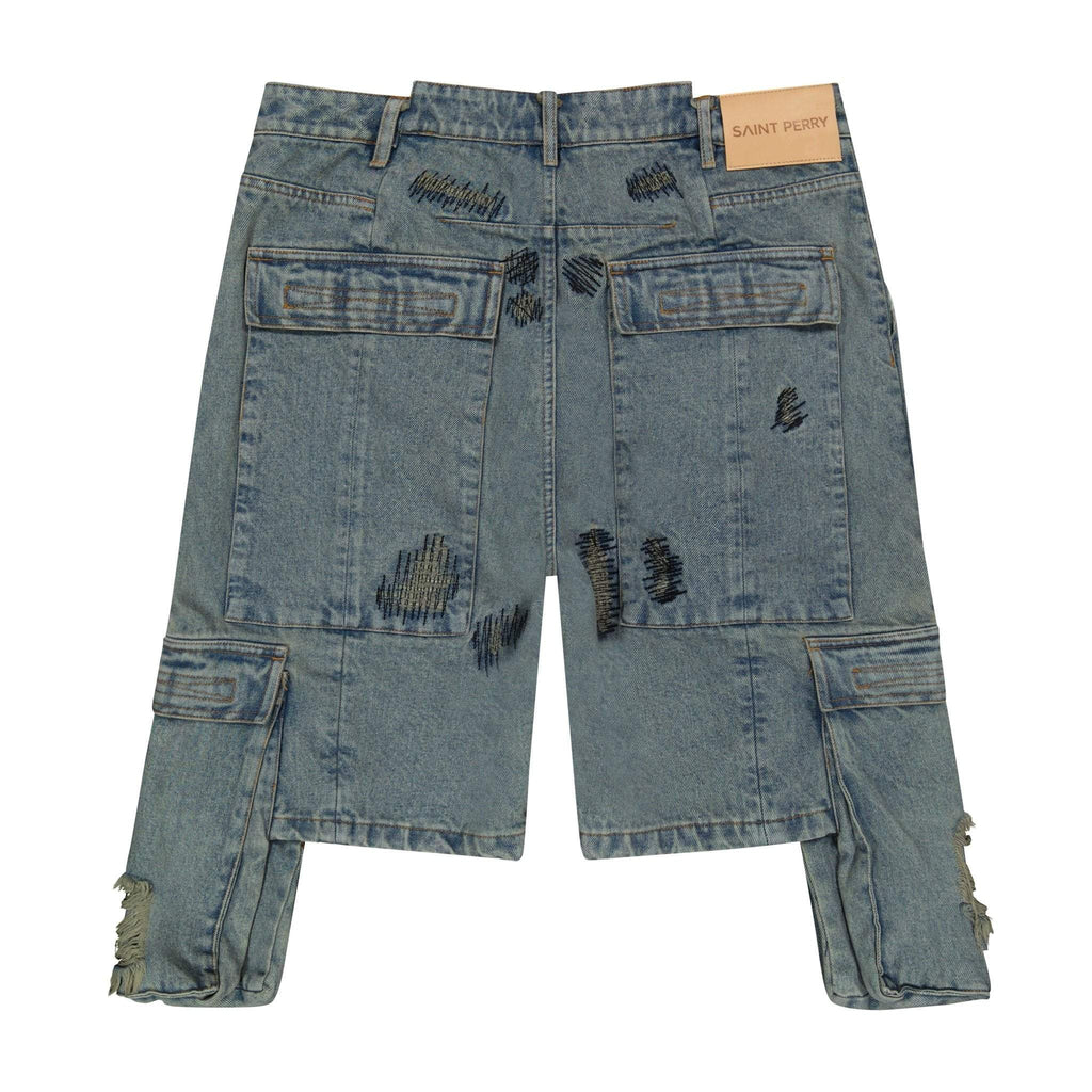 Jazzy Ripped Denim Short