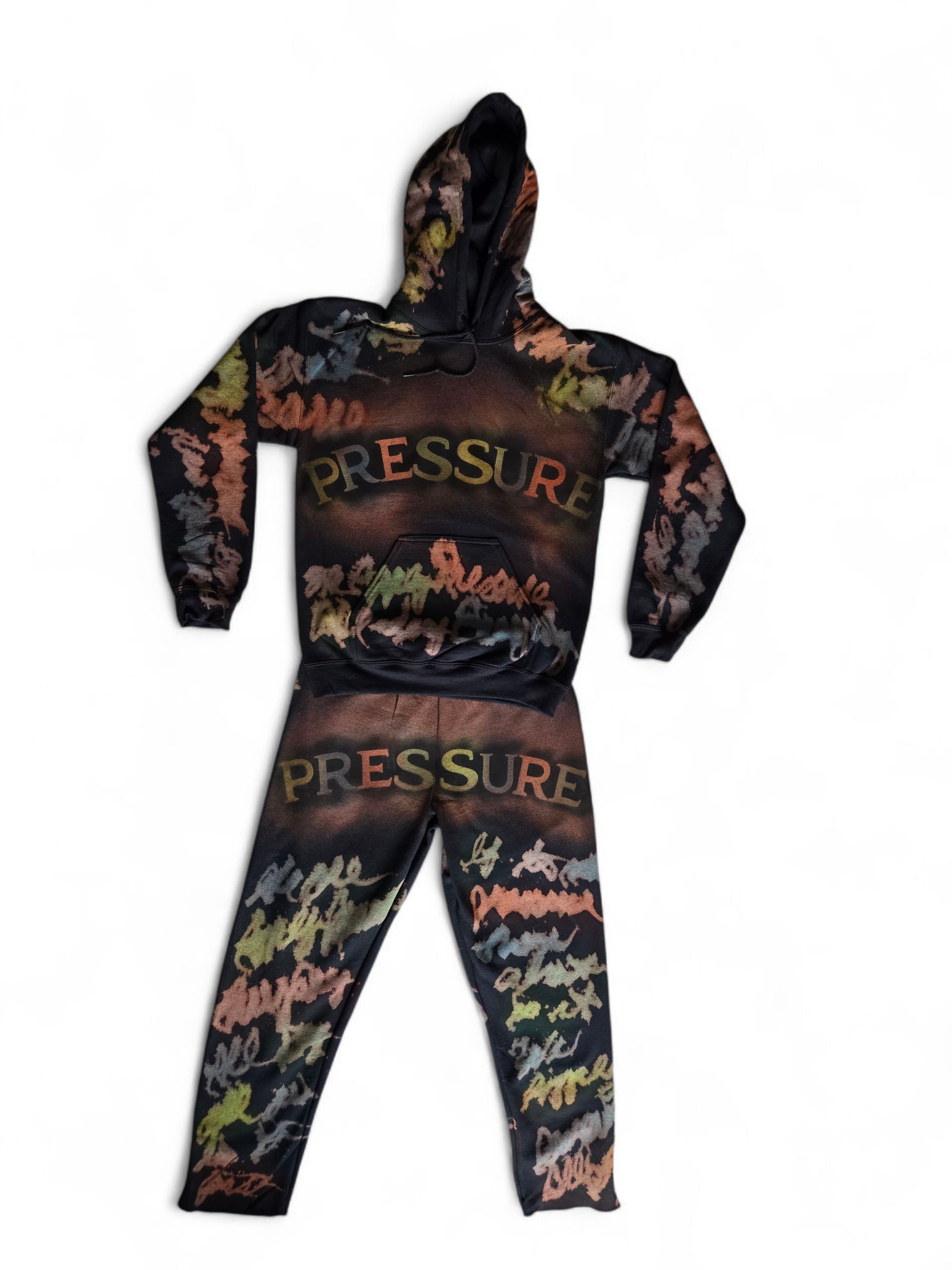 Black Script Pressure Sweatpants