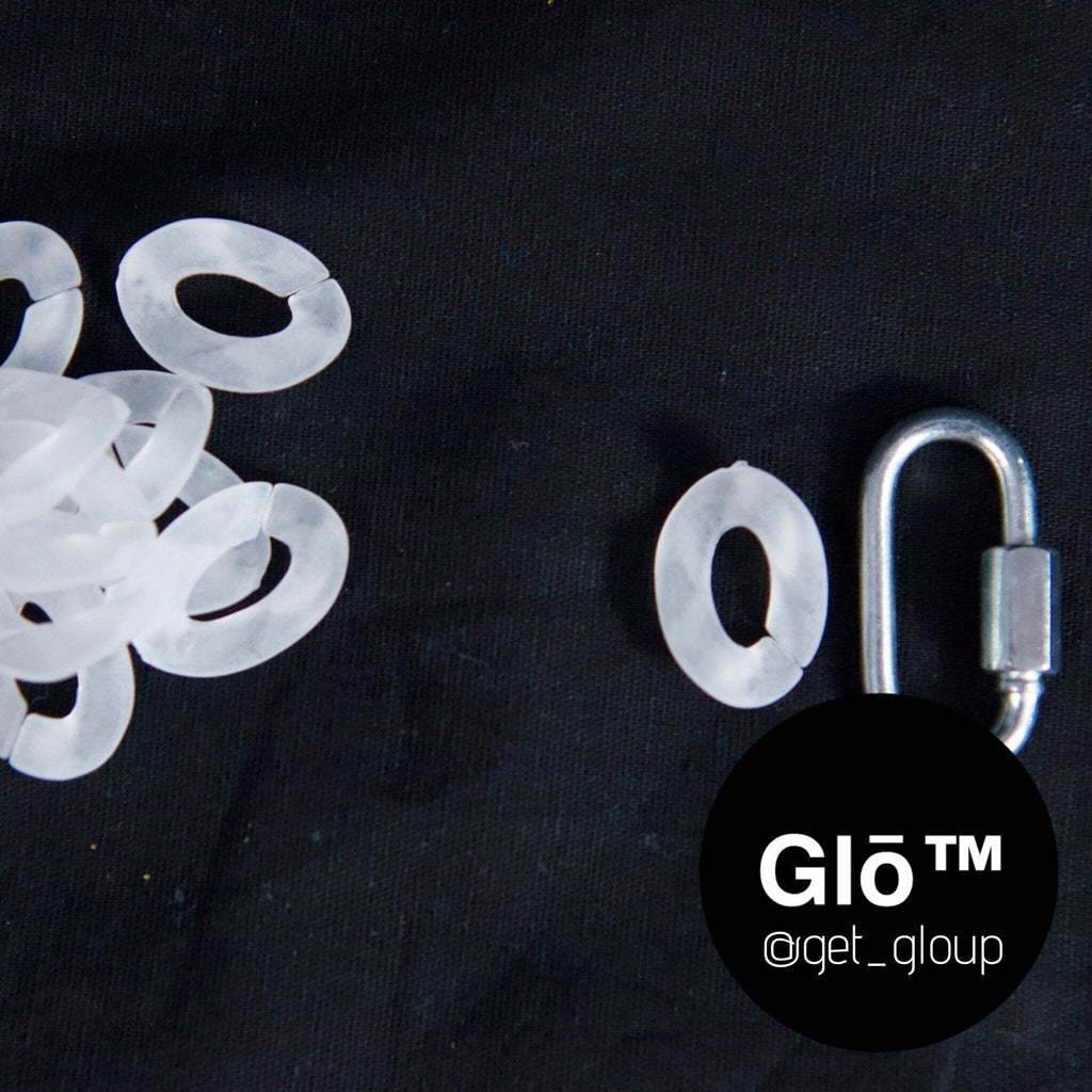 White Opal Medium Cuban Link Necklace – Acrylic Glass Chain for Y2K Fashion, Layering & Everyday Style